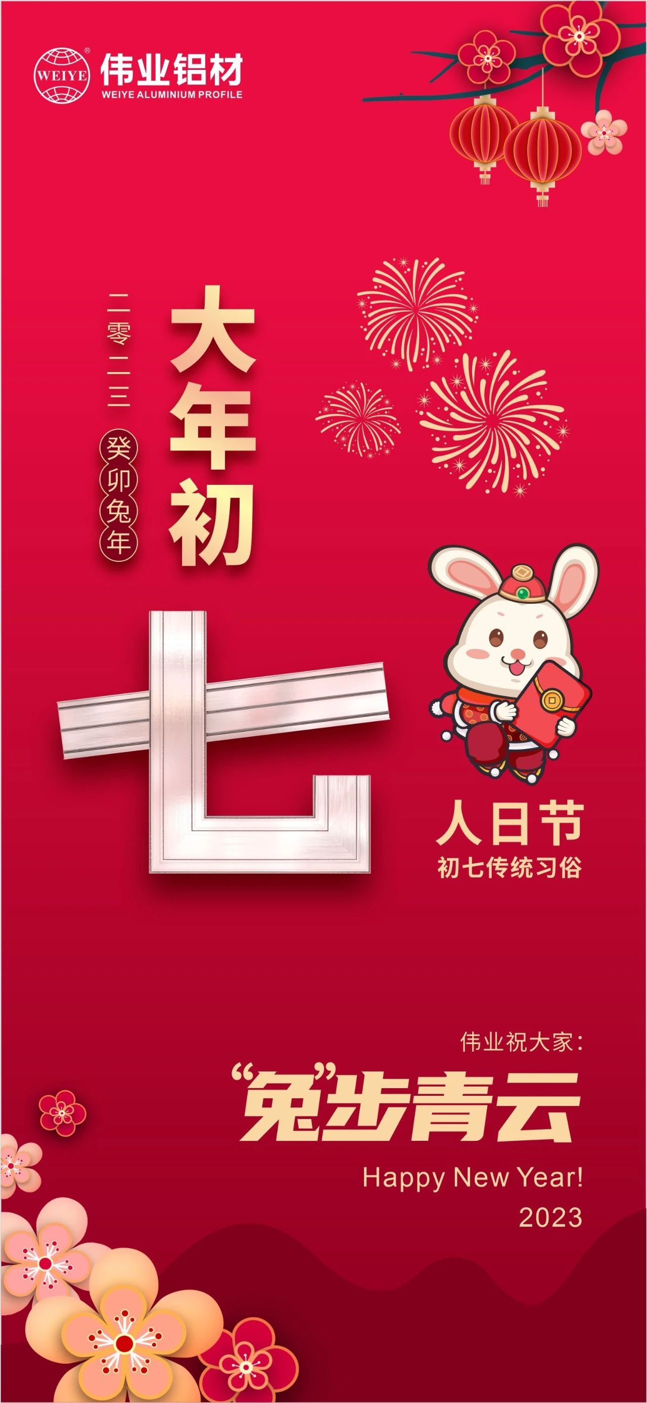 大岁首七·人日节｜9888拉斯维加斯祝您“兔”步青云！